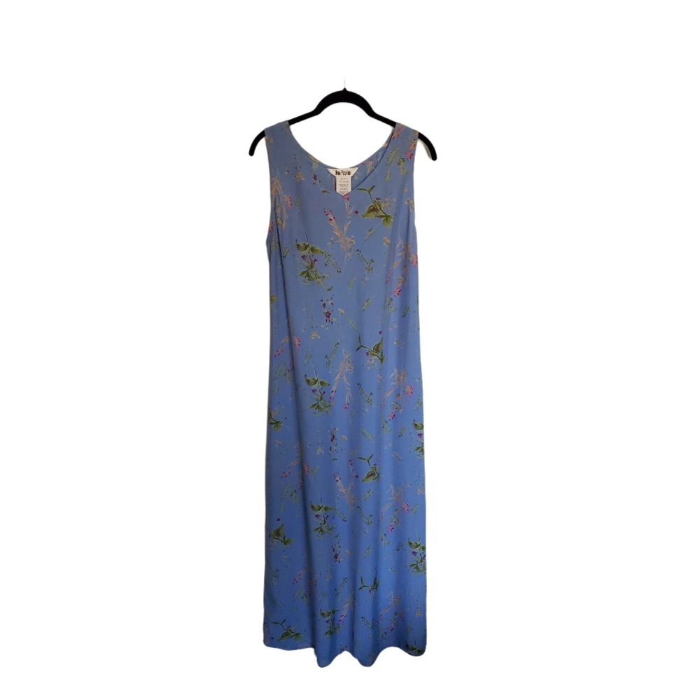 Vintage 90s Nina Piccalino Floral Maxi Dress Med